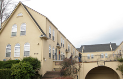 our first Portland apartment missing the leaded glass windows